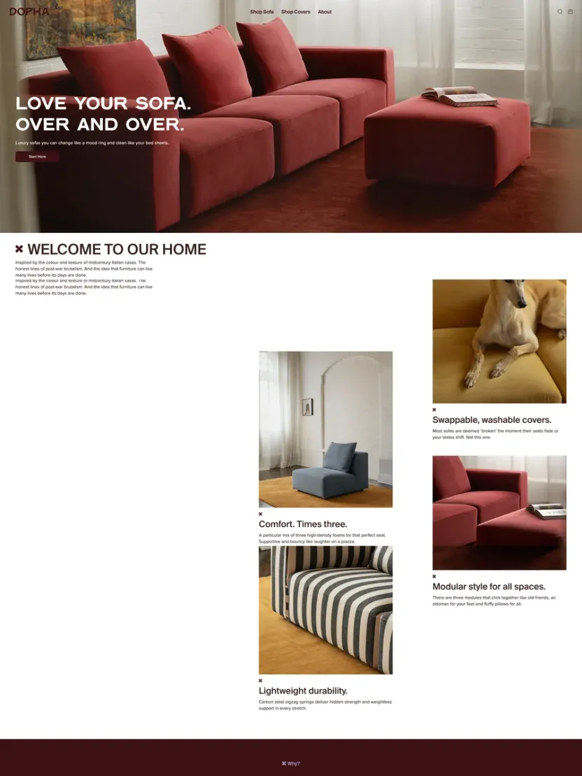 Screenshot of Dopha (dopha.co)