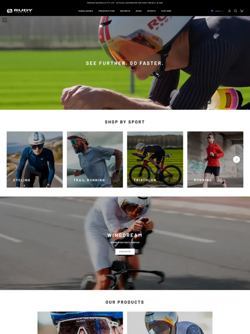 Screenshot of Pro-Ride (pro-ride.com.au)