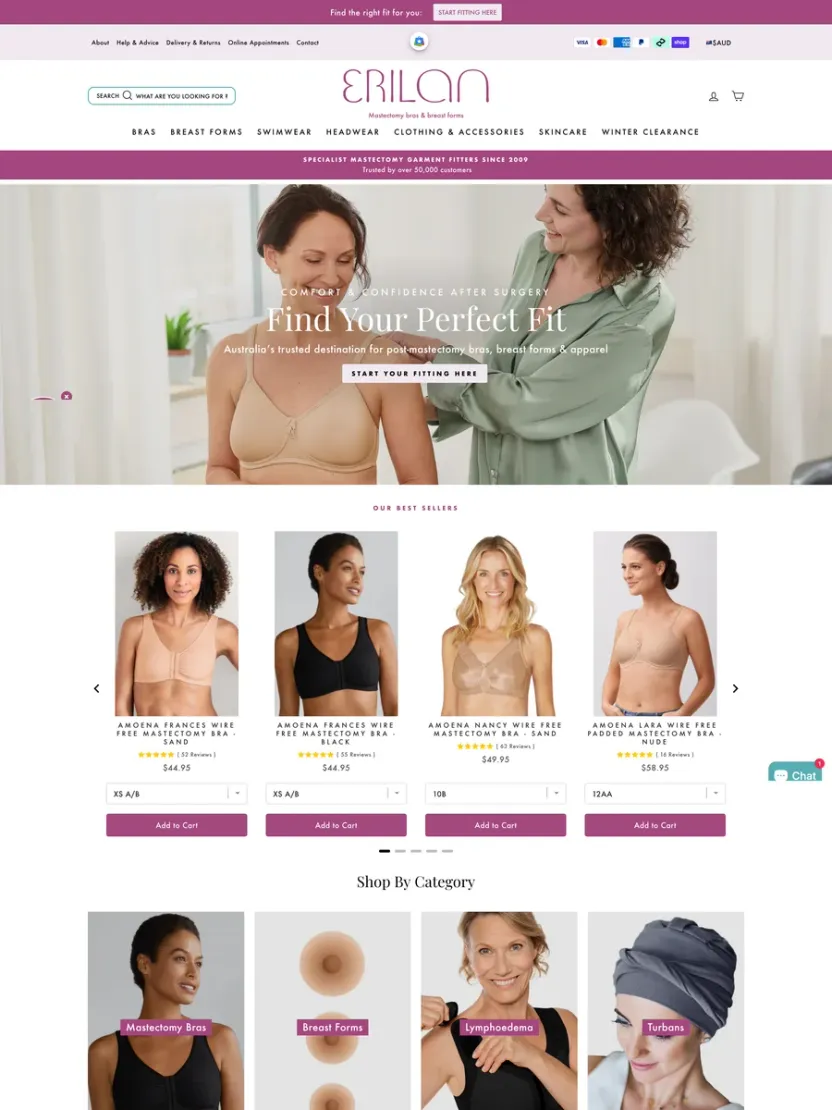 Screenshot of Erilan (erilan.com.au)